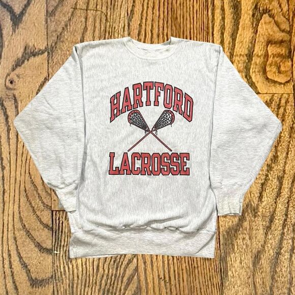 Vintage 90’s Hartford Lacrosse Champion Reverse Weave Sweatshirt - Picture 1 of 4